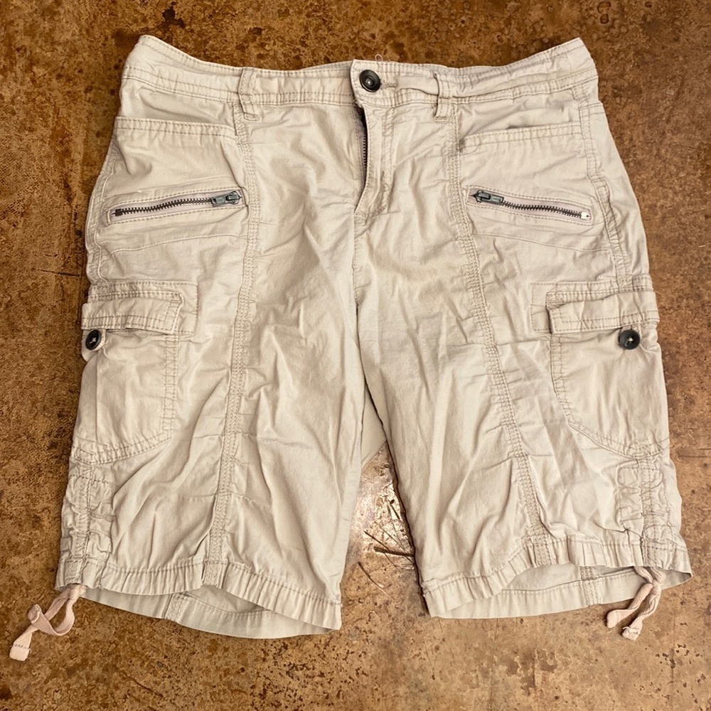 STYLE & Co. petite tan‎ Bermuda cargo shorts